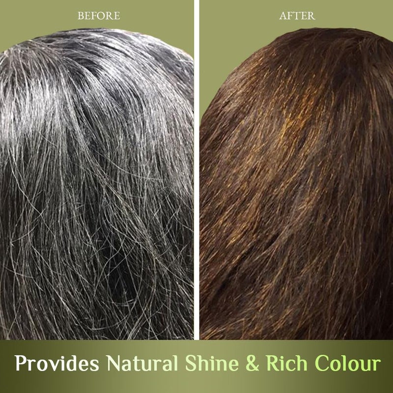 Richfeel Henna Mehendi 100g Pack of 6  100 Natural PlantBased Hair Color  Reduces Hair Fall Improves Hair Health  Repairs from Root to Tip  ReddishBrown Tint - Image 5