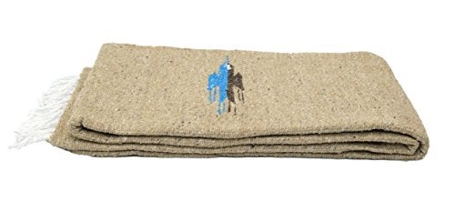 Open Road Goods Tan/Khaki Thunderbird Thick Yoga Blanket or Throw - Made for Yoga! - Image 5