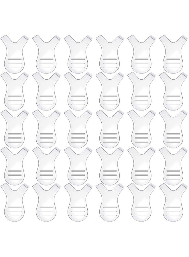 Yaomiao 30 Pcs Y Lash Lift Tools Y Shape Lash Combs Eyelash Separator Tool Silicone Perm Lift Brush for Eyelash Extension Makeup Supplies(Clear Color) - Image 1