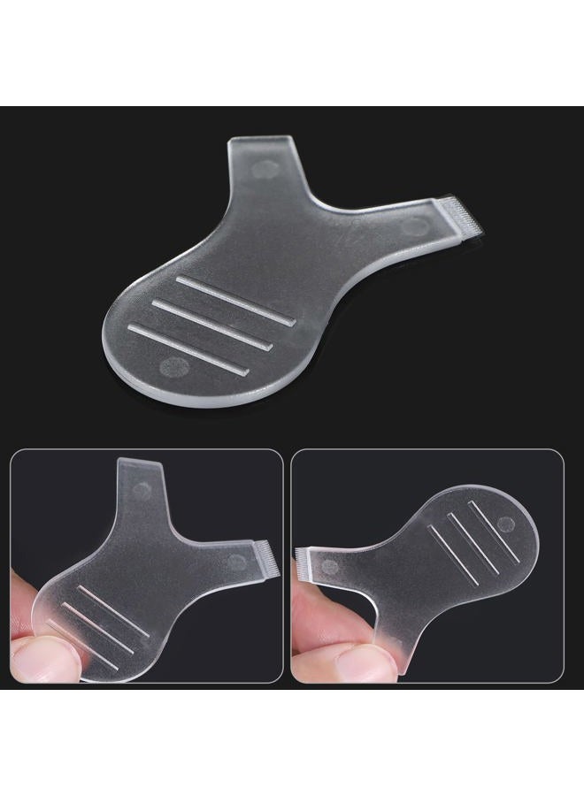 Yaomiao 30 Pcs Y Lash Lift Tools Y Shape Lash Combs Eyelash Separator Tool Silicone Perm Lift Brush for Eyelash Extension Makeup Supplies(Clear Color) - Image 3