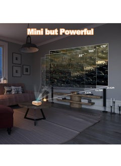 Generic A10 Mini Projector, 1080P Full HD, 100 ANSI Room Dorm Home Theater Video Projector Compatible with iOS, Android, HDMI, TV Stick, USB, PC and Remote Control  - Image 4