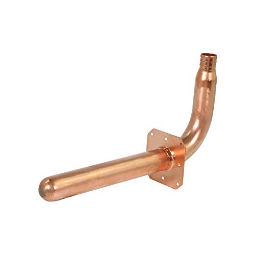 SUPPLYGIANT Supply Giant QTP-34G8 PEX Copper Stub Out Elbow with Wall Flange, 3/4", Brass - Image 1