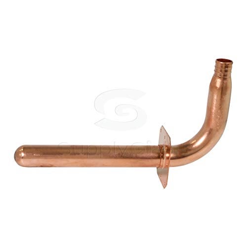 SUPPLYGIANT Supply Giant QTP-34G8 PEX Copper Stub Out Elbow with Wall Flange, 3/4", Brass - Image 3