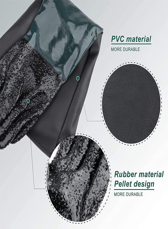CHADWICK Sandblasting Gloves 23.6" 1 Pair, Blast Protection Gloves with 2 Glove Holders & Metal Clamps, for Sandblaster Cabinets (23.6" 1 Pair with Glove Holders & Metal Clamps) - Image 2