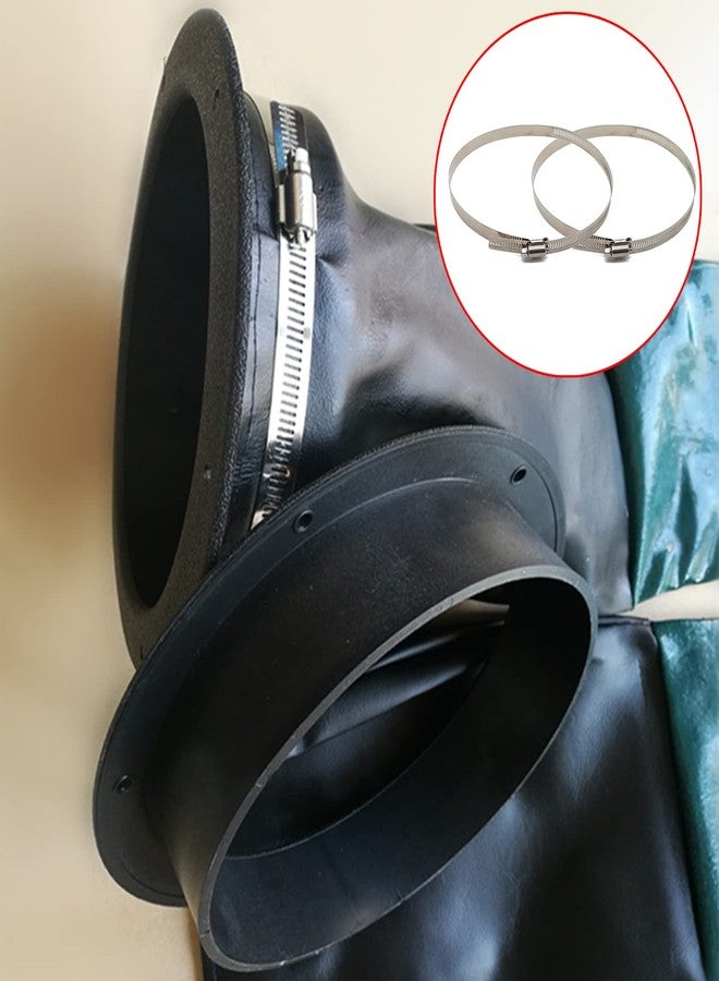 CHADWICK Sandblasting Gloves 23.6" 1 Pair, Blast Protection Gloves with 2 Glove Holders & Metal Clamps, for Sandblaster Cabinets (23.6" 1 Pair with Glove Holders & Metal Clamps) - Image 4