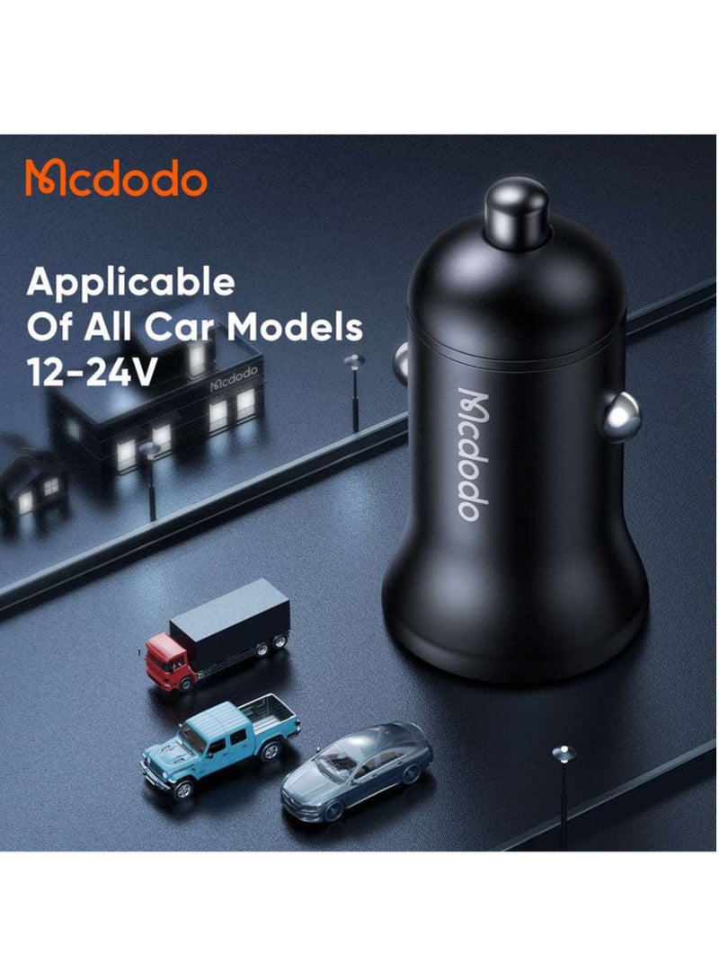 Mcdodo 45W PD Car Charger - Dual Ports (Type-C & USB) - Image 5