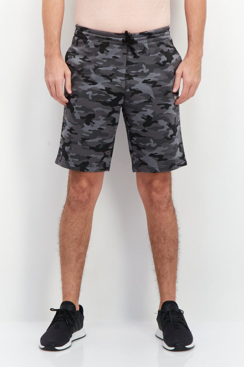 Reebok Men Sportswear Fit Camouflage Drawstring Training Shorts, Multicolor - Image 1