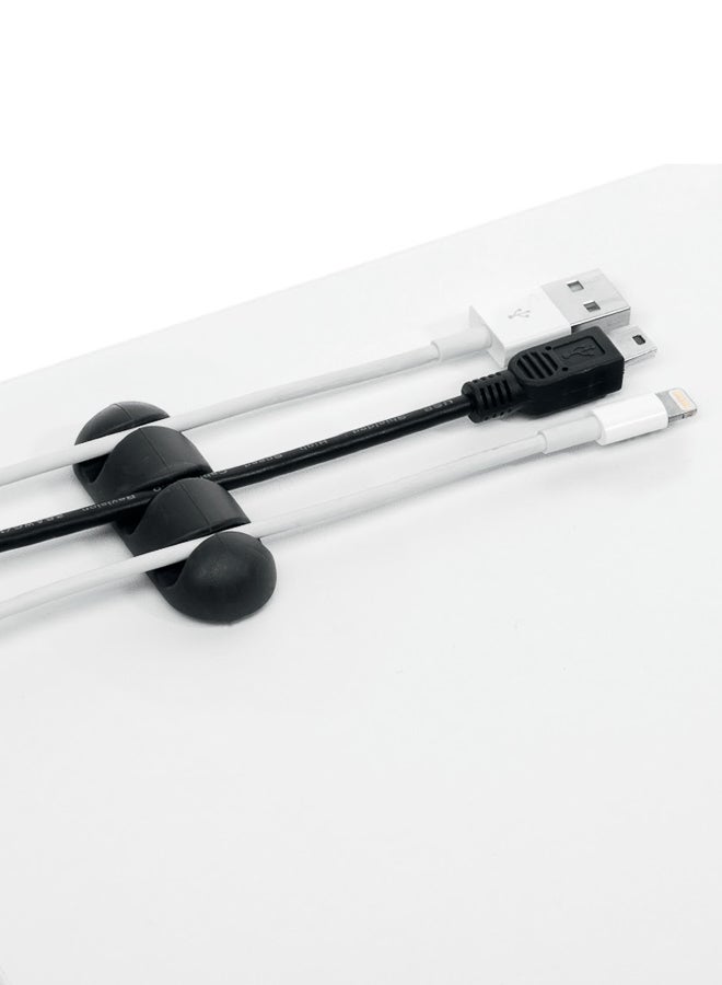 Durable Cable Organizer Clips 2 Pack for Cord Management - Black Cable Management Clips 2 Pieces, Cord Organizer for Home Office, Black - Image 2