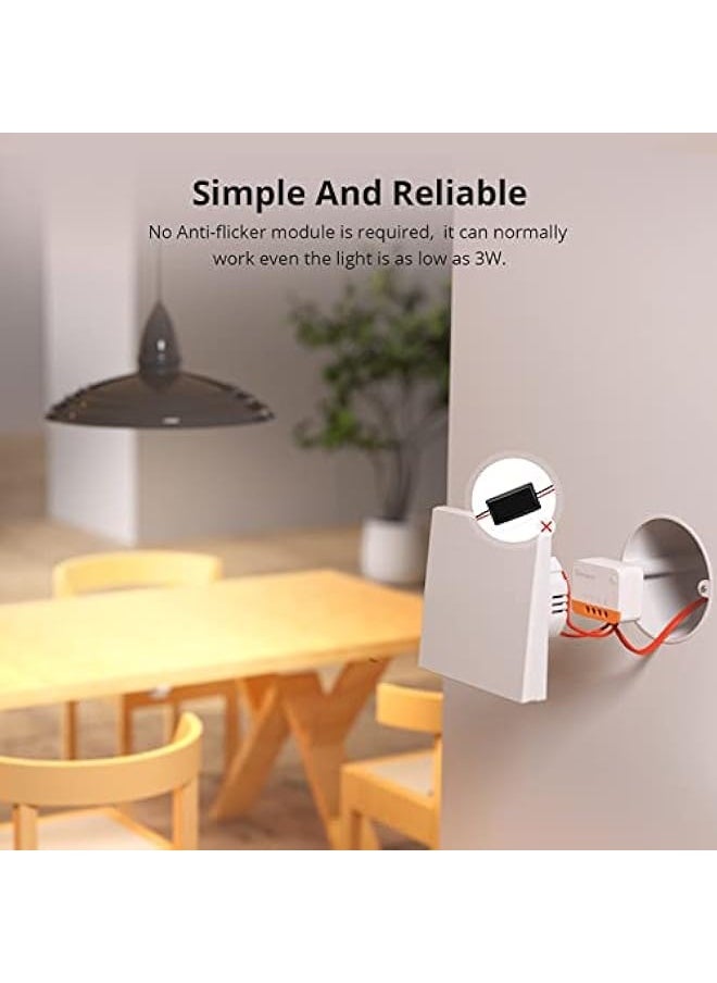 SONOFF ZBMINIL2 Extreme Zigbee Smart Light Switch (2 Way), Works with Alexa, SmartThings Hub, Google Home& ZBBridge-P, ZigBee Hub Required, No Neutral Required  - Image 5