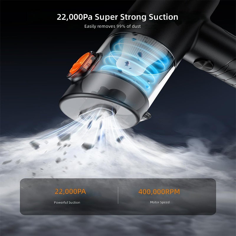 Purejoy  7000Pa Rechargeable Car Vacuum Cleaner, Handheld Blow & Suction Portable with HEPA Filter, 4-in-1 - Image 3