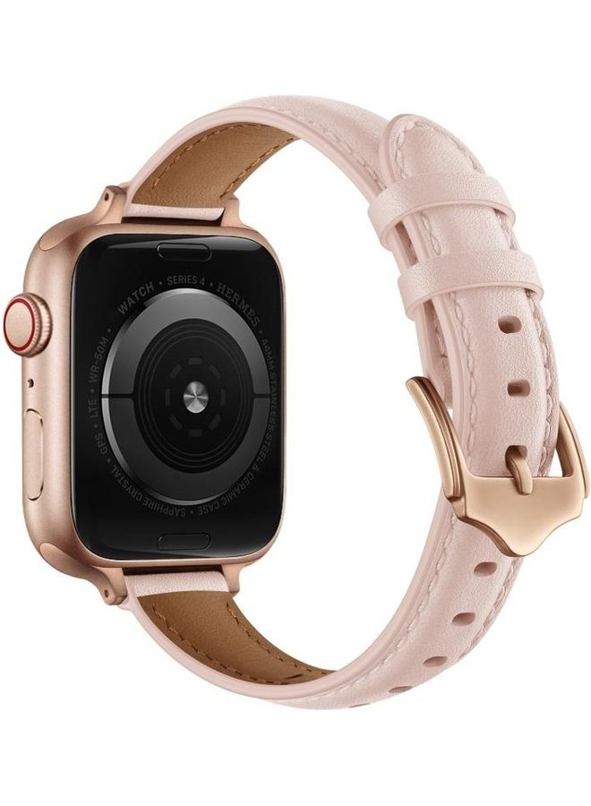 NIBEMINENT Ethnic Replacement Watchband for Apple Watch Series 1/2/3/4/5/6/7/SE 38/40/41mm Pink Sand - Image 3