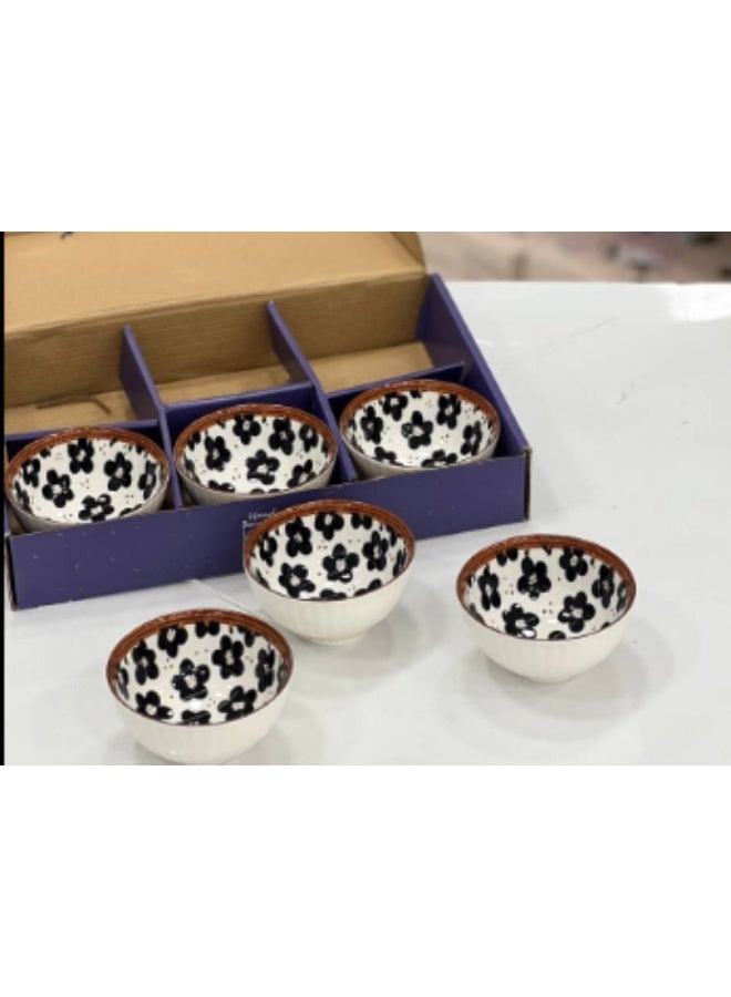 طقم بولات بورسلين 6 قطع 10 سم - Image 1