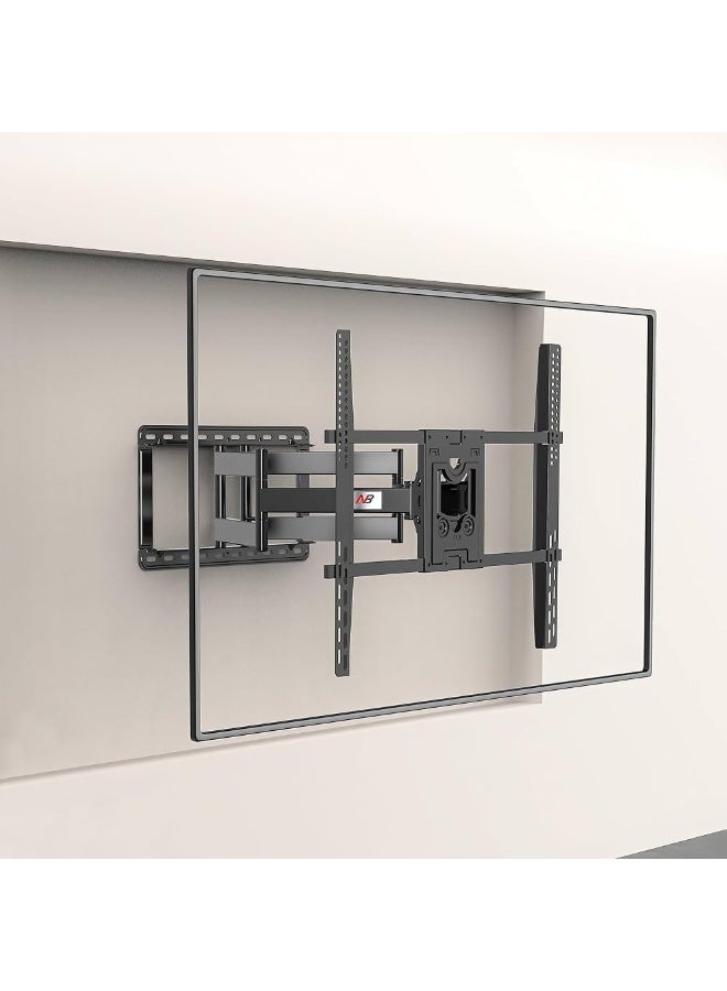 ستاند تلفزيون متحرك مقاس 55 إلى 85 بوصة – قابل للتعديل – أسود - Image 4