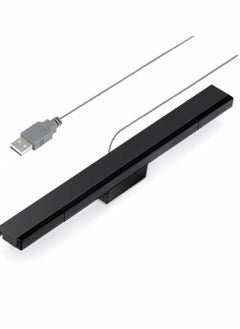 Y&D Sensor Bars, USB Wired Bar for Wii Games, SYOSI, Replacement Infrared IR Ray Motion Signal Receiver Nintendo Wii/Wii U Console, with Stable Stand (Black)  - Image 2