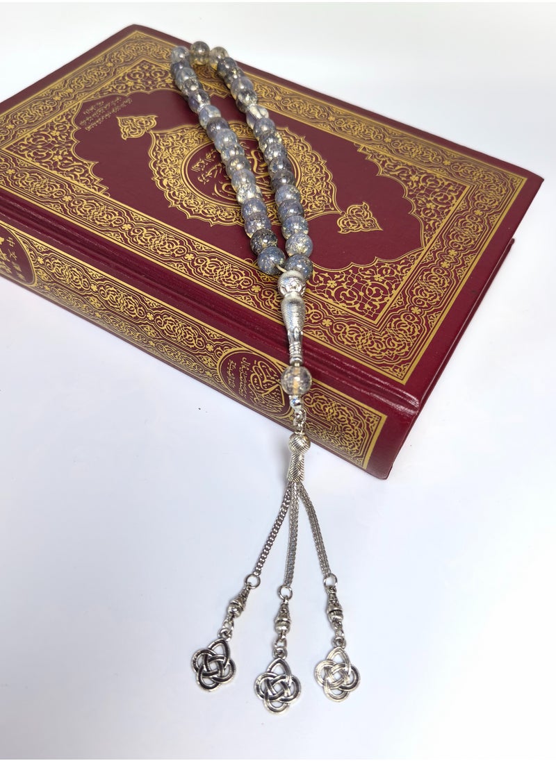 فيانسر تسبيح 33 مسبحة 10 مم مسلم إسلامي عربي شرابات فاخر يدوي الصنع فاخر ذكر  - Image 4