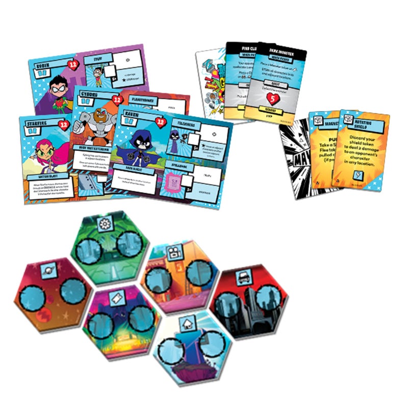CMON Teen Titans Go! Mayhem Board Game | Strategy Game Based on The Hit TV Series | Team-Based Combat Game for Adults and Kids | Ages 10+ | 2-4 Players | Average Playtime 30 Minutes | Made by CMON - Image 3