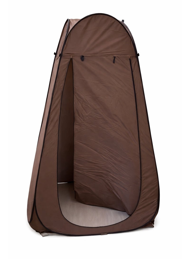 Waterproof portable shower tent – ​​chocolate brown - Image 1