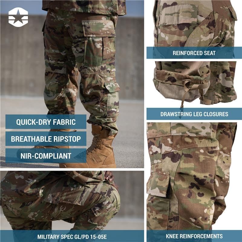 PROPPER IHWCU Hot Weather Combat Uniform Trouser Cargo Pockets Button Fly Men's OCP Pants - Image 3