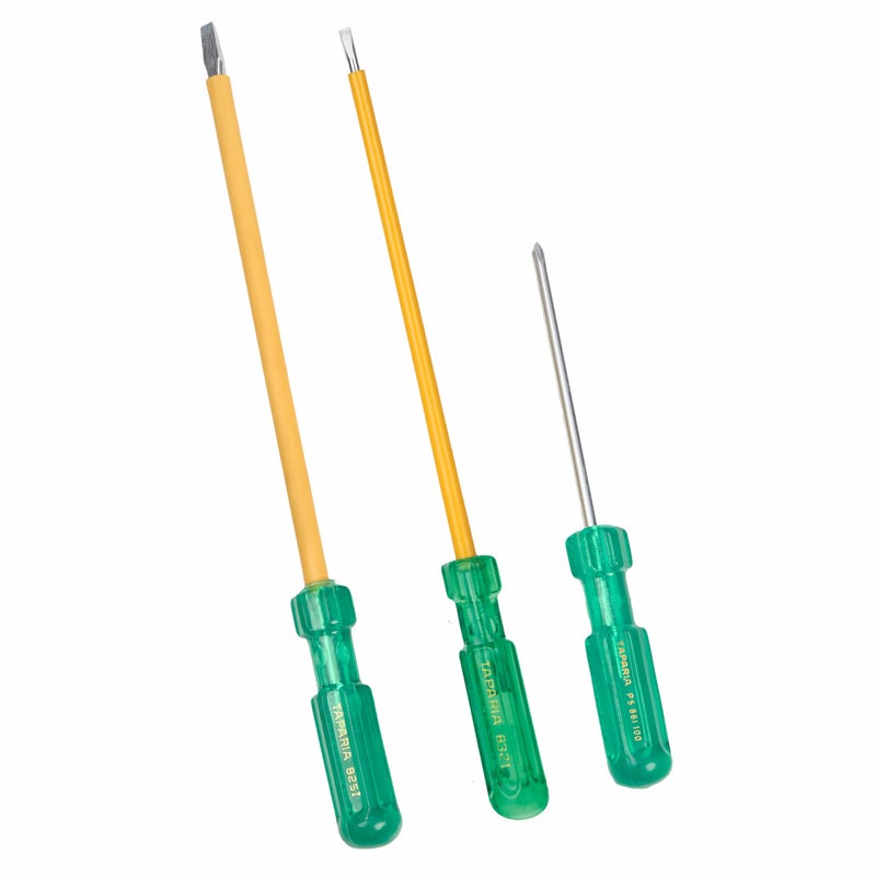 TAPARIA, 3 PC SET, 2 x INSULATED SCREWDRIVERS & 1 X PHILLIPS SCREWDRIVER, (832 I, 825 I, P5 861 100). Used for Industrial application, DIY, Electricals and Home use. - Image 5