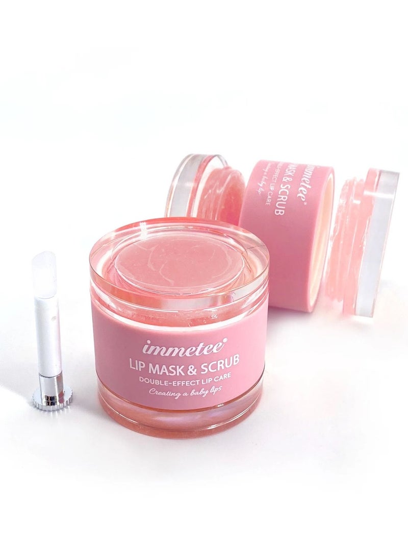 Immetee Fruit Lips Mask And Scrub, Double Effect Care  10g  - Image 2
