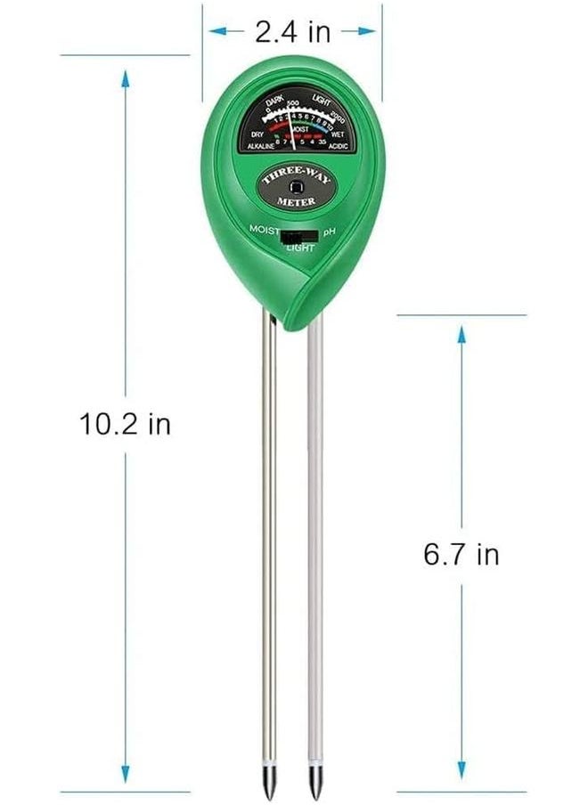 SKY-TOUCH - Soil Ph Meter 3 In 1 Soil Moisture Light Ph Gardening Test Tool Test For Garden Farm Lawn Indoor And Outdoor No Battery Needed - Image 1
