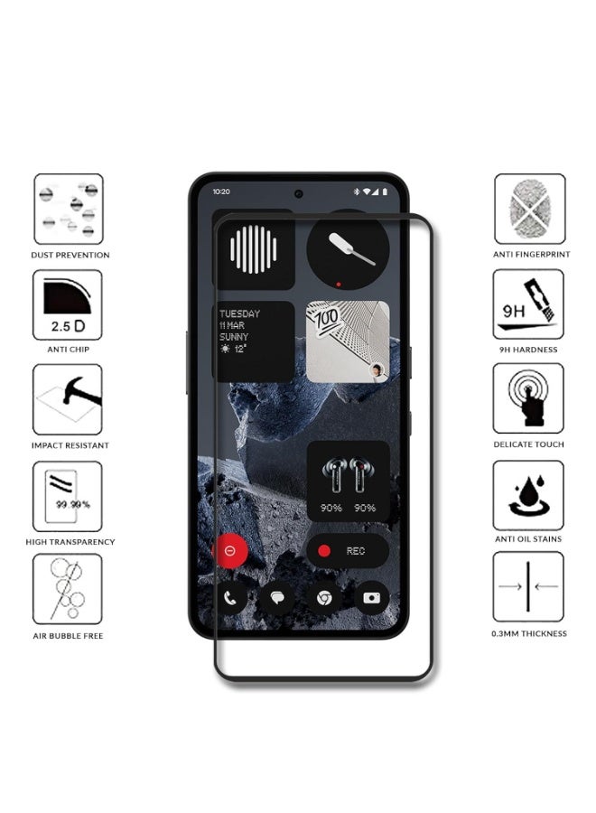 Screen Protector For Nothing CMF Phone 2 Pro Tempered Glass Screen Protector 9H Hardness Anti scratch Screen Glass Bubble free installation for CMF by Nothing Phone 2 Pro  - Image 3