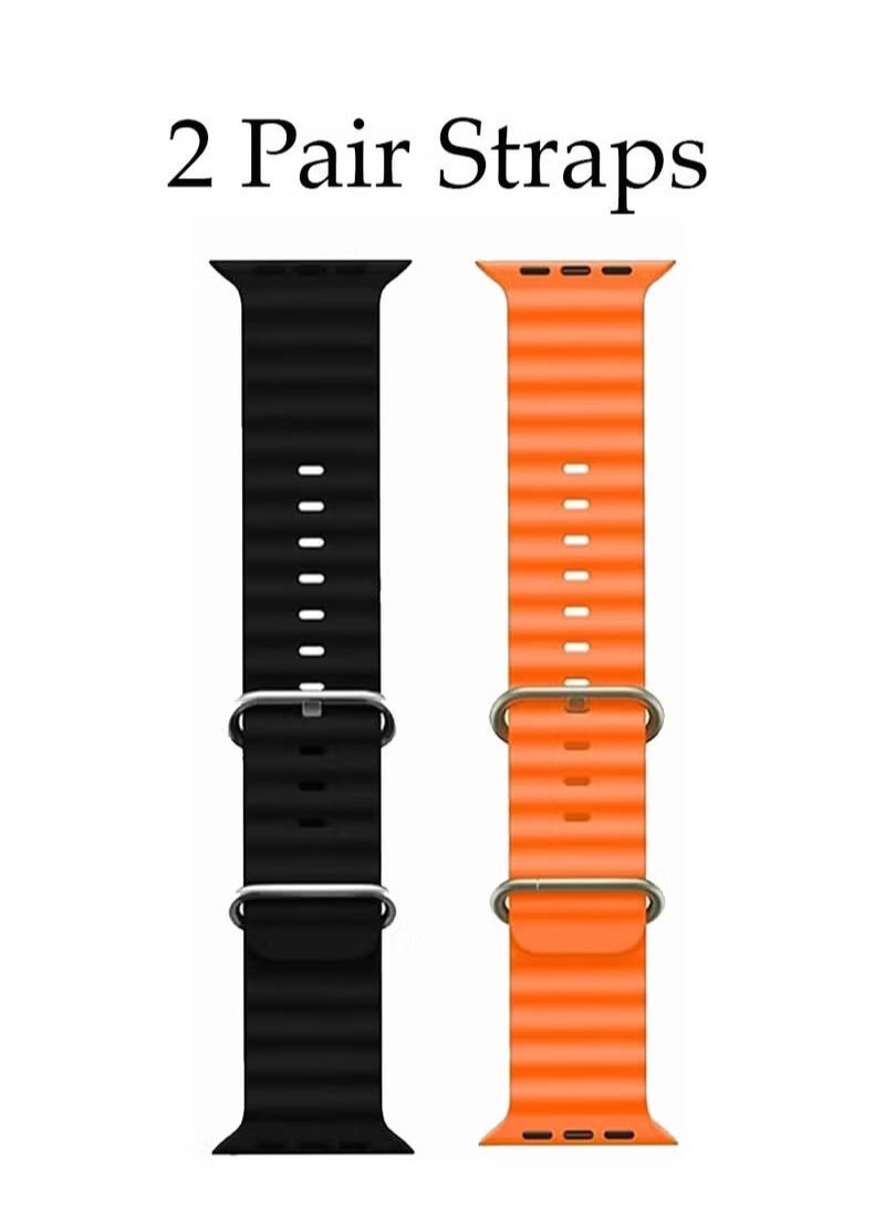 Oteeto - Oteeto TU94 4G Android Smart Watch With Sim Slot 2 Pair Straps and Support Multiple Applications Designed for Ladies and Gents Black - Image 1