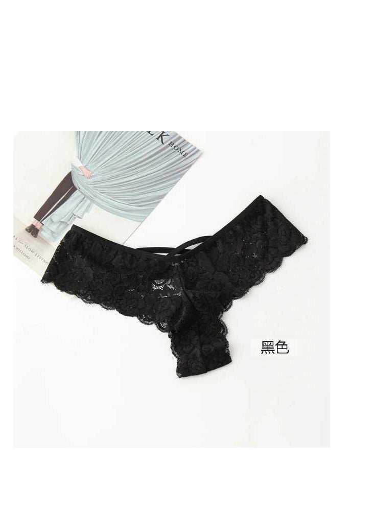 Women Lace Panties  Naughty Lingerie See Through Briefs  - Image 3