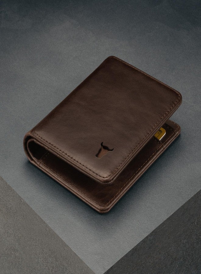 TORRO Genuine USA Leather Men’s Billfold Wallet [RFID Blocking] [5 Credit Card Slots] [1 Microfibre Lined Cash Compartment] [Slim Profile] [Bifold], Dark Brown, Slim Bi-Fold, Classic - Image 5