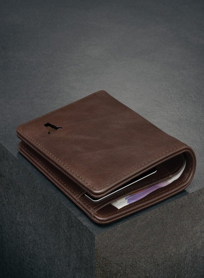 TORRO Genuine USA Leather Men’s Billfold Wallet [RFID Blocking] [5 Credit Card Slots] [1 Microfibre Lined Cash Compartment] [Slim Profile] [Bifold], Dark Brown, Slim Bi-Fold, Classic - Image 4