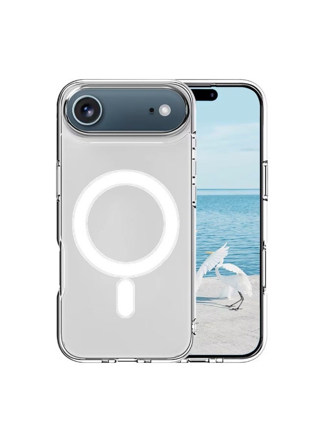 RADSUN Clear Magnetic Shockproof Case Cover for iPhone 17 Air – Transparent Slim Protective Case with Strong Magnetic Adsorption & Drop Protection - Image 1
