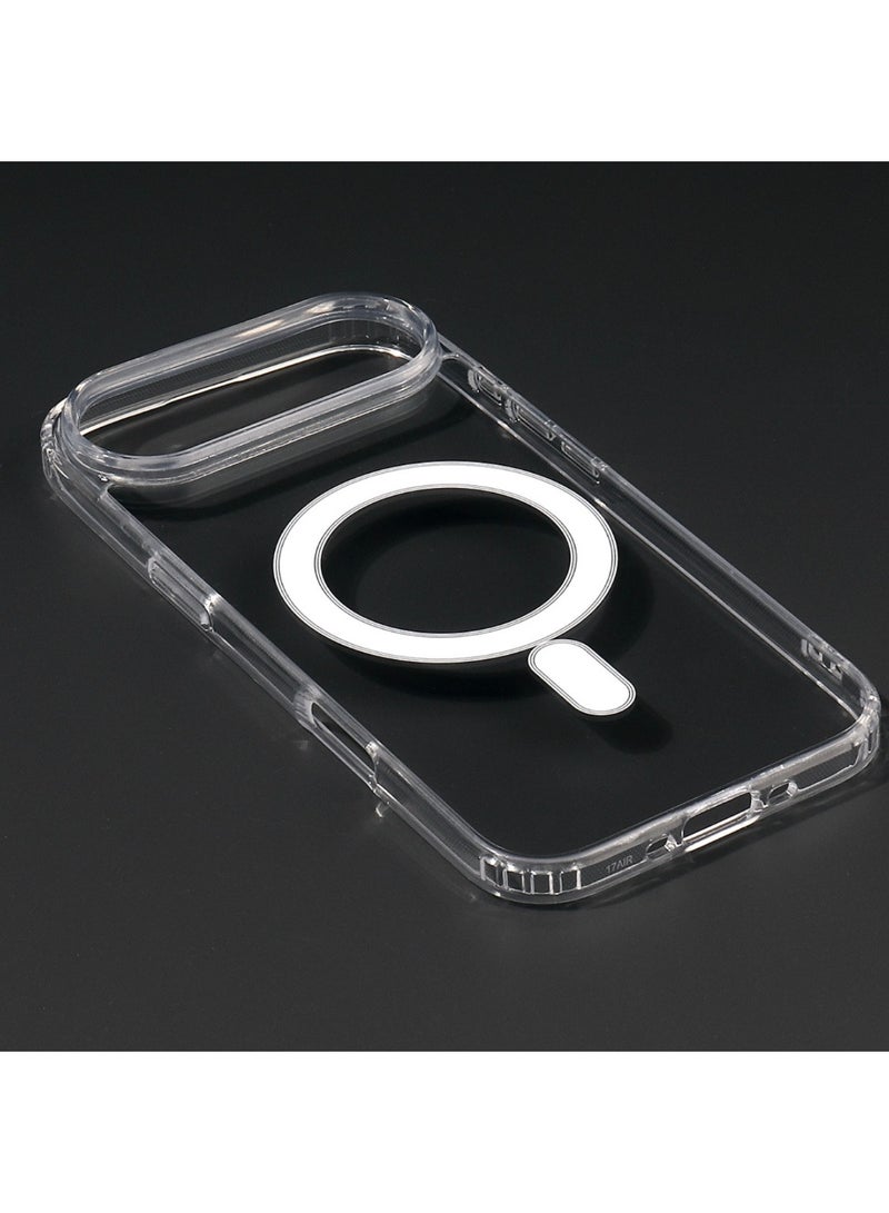 RADSUN Clear Magnetic Shockproof Case Cover for iPhone 17 Air – Transparent Slim Protective Case with Strong Magnetic Adsorption & Drop Protection - Image 2