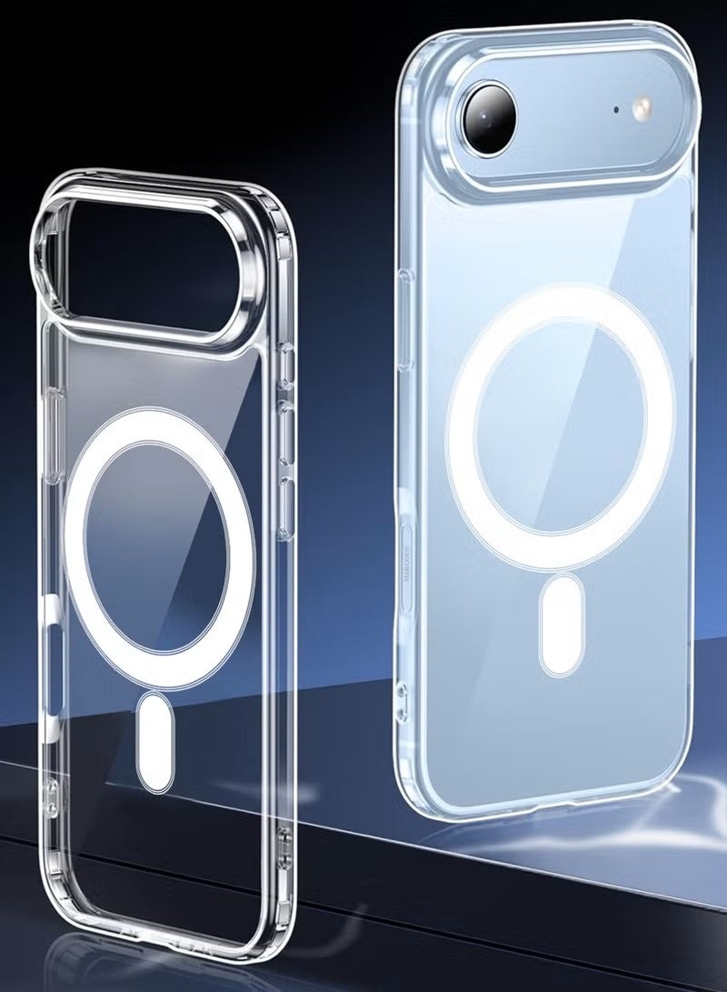 RADSUN Clear Magnetic Shockproof Case Cover for iPhone 17 Air – Transparent Slim Protective Case with Strong Magnetic Adsorption & Drop Protection - Image 4