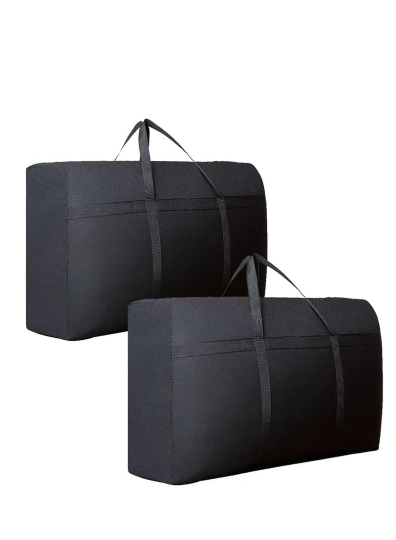 DUNISO 2-piece set 180L foldable quilted storage bag, extra large and thick splash proof luggage packaging bag, reusable large capacity activity luggage bag - Image 4