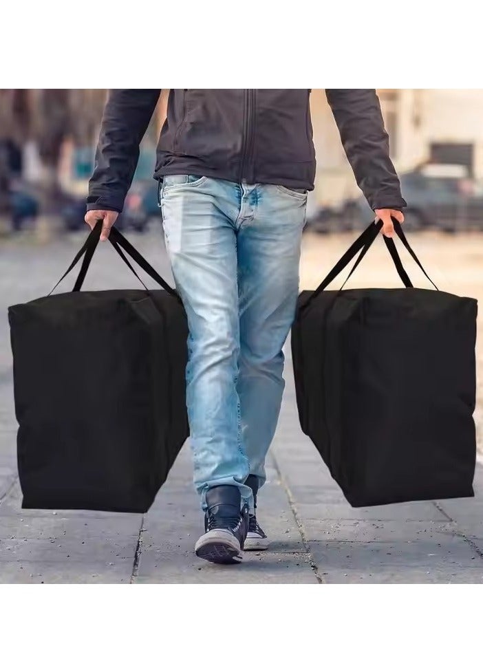 DUNISO 2-piece set 180L foldable quilted storage bag, extra large and thick splash proof luggage packaging bag, reusable large capacity activity luggage bag - Image 3