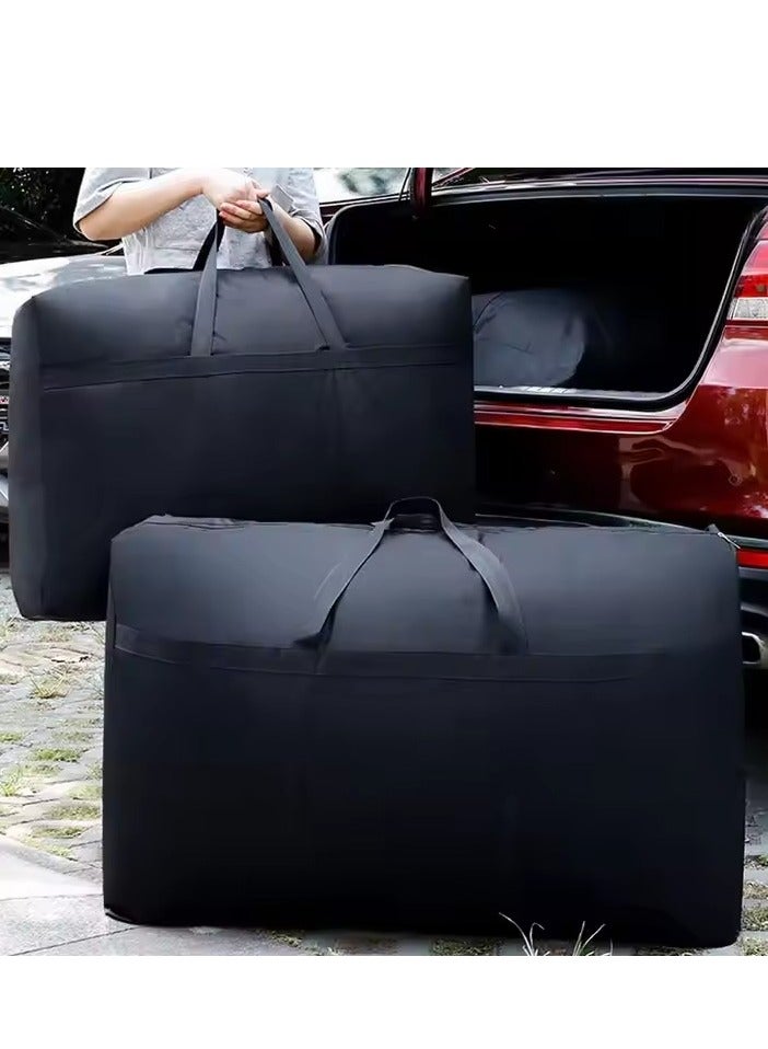 DUNISO 2-piece set 180L foldable quilted storage bag, extra large and thick splash proof luggage packaging bag, reusable large capacity activity luggage bag - Image 1