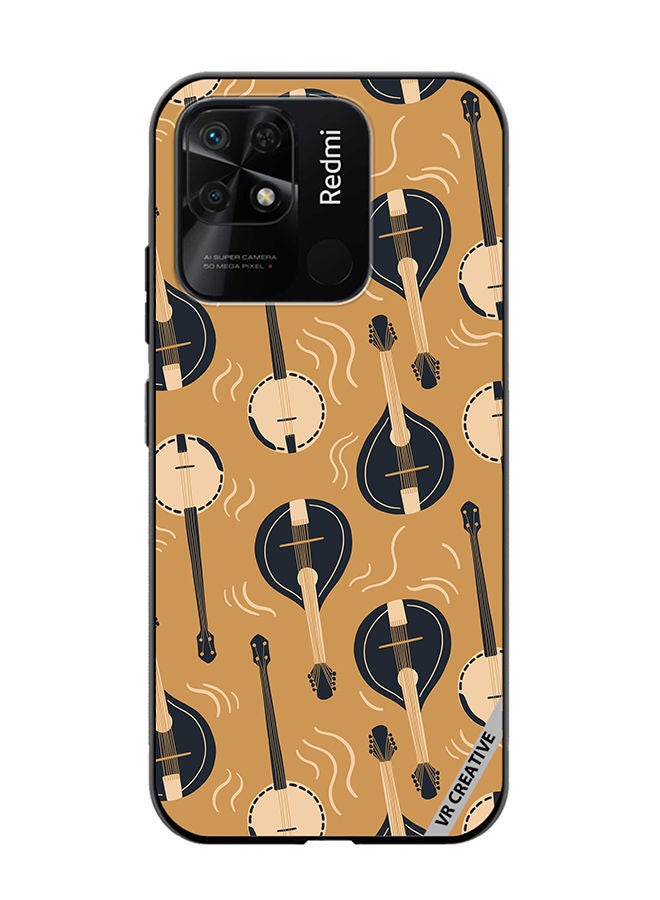 VR CREATIVE Protective Case Cover For Xiaomi Redmi 10C Mandolin Or Domra International Music Copy Design Multicolour - Image 1