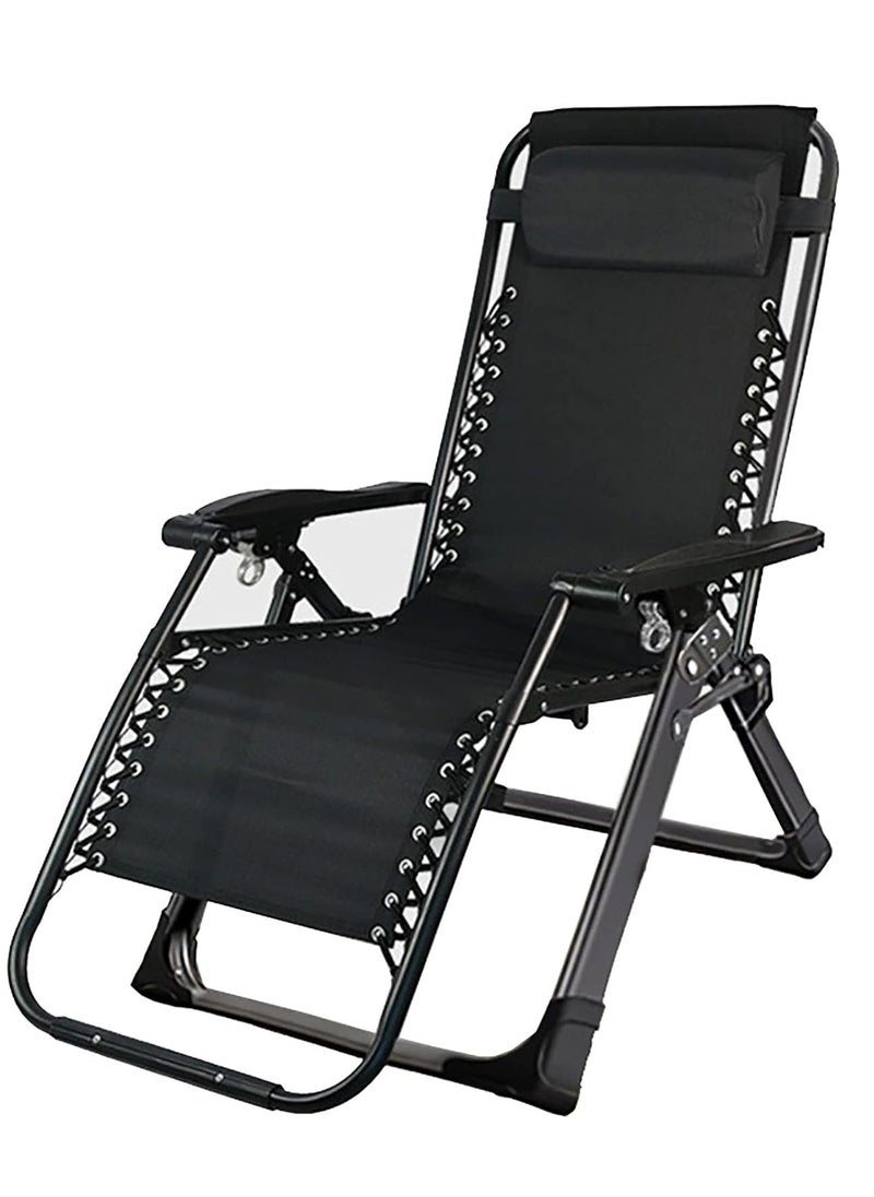 CityRiya-Long - Camping Chair Foldable Reclining Lounge Chair Outdoor Beach Chair Relaxing Chair Modern Leisure Recliner Chair Comfortable Sun Loungers Side Garden Chair for Patio Balcony Pool Garden - Image 1
