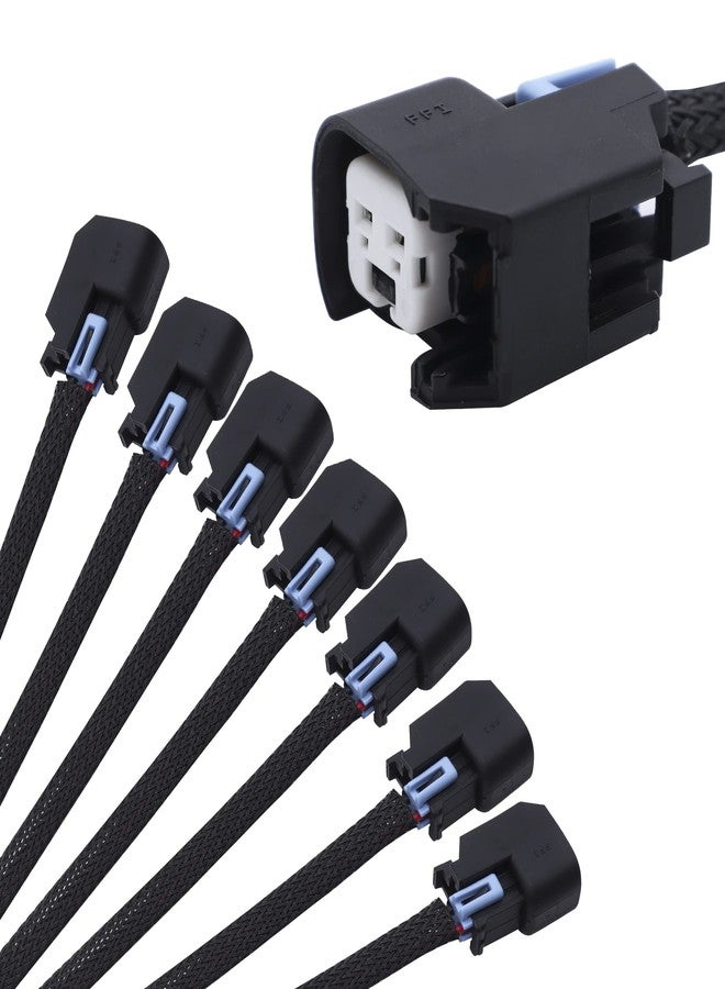 HiSport Fuel Injector Connector 8 PCS Pigtail Connectors Wire Terminals WAINJ32 Compatible with Mini Delphi Multec 2 Harness to USCAR EV6 - Image 3