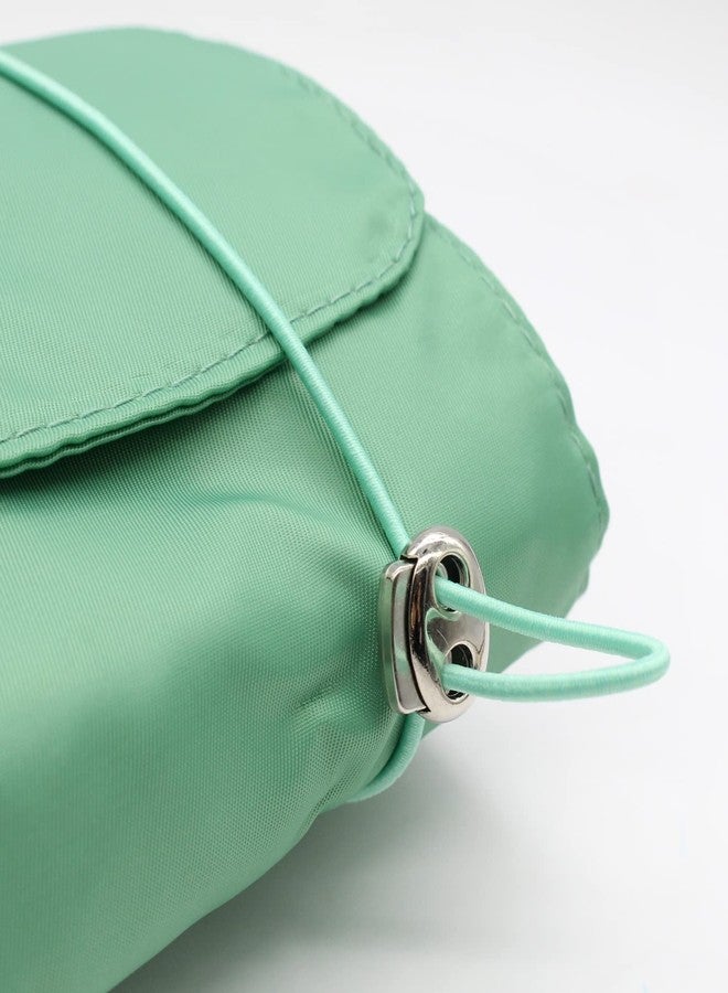 CLICKSY حقيبة تنظيم مستحضرات التجميل والأدوات التجميلية للسفر من النايلون من كليكسي، 4 في 1، حقيبة تخزين وحقائب سفر للرجال والنساء، حقيبة أساسية للمكياج (أخضر) - Image 5