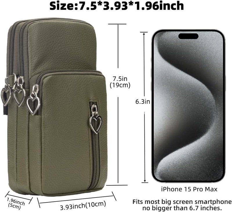 JANKS Small Crossbody Bag for Women - Mini Phone Purses with Crossbody Strap and Wallet - Nylon Arm Bag - Image 4