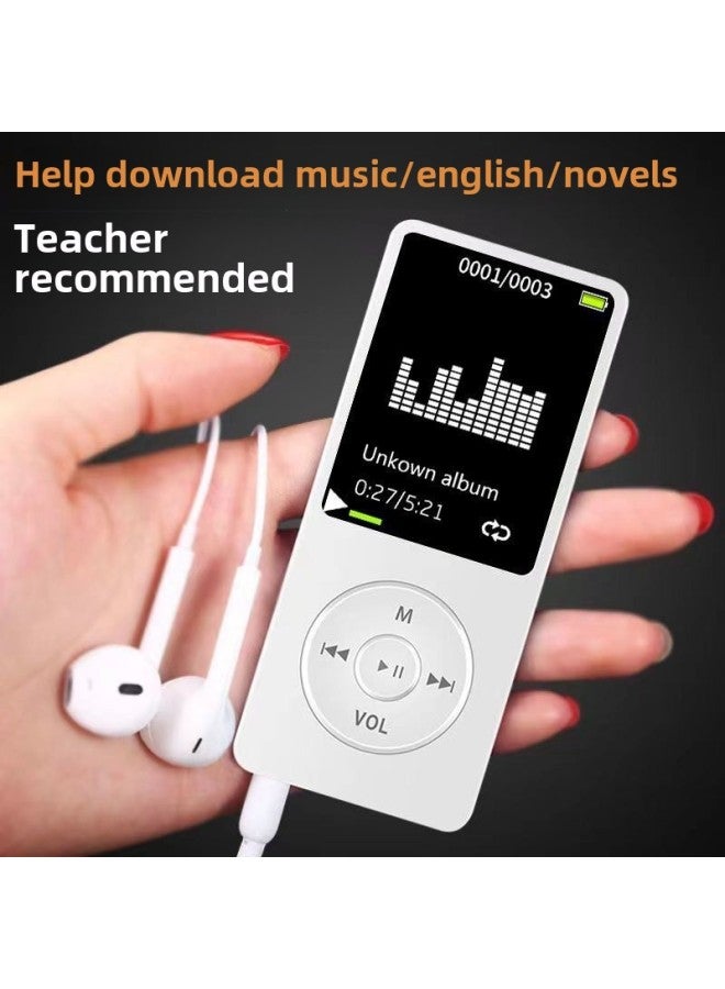 Thin Mp3 Player Music Walkman Non MP4 Students English Listening MP3 Portable No Screen Cute-Body Color:Black-Memory Capacity:External + Full Set Of Accessories + 32g Memory Card  - Image 3
