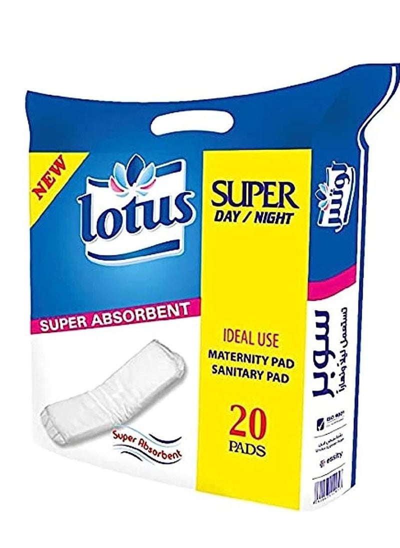 Lotus Maternity Pads Super, 20 Pads - Pack of 1  - Image 1