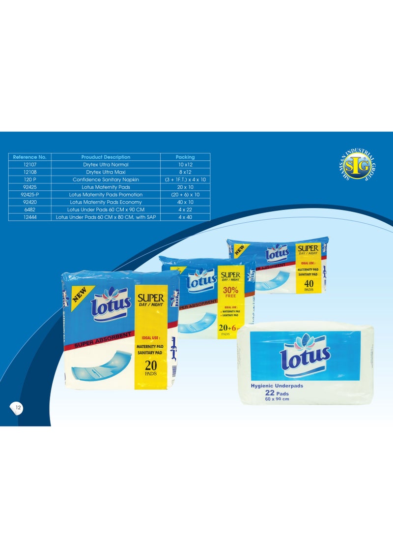Lotus Maternity Pads Super, 20 Pads - Pack of 1  - Image 2