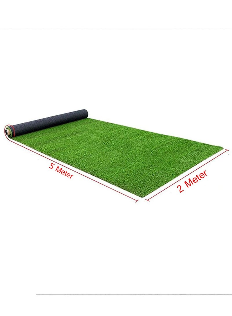 Generic Artificial Grass Carpet Green Fake Grass Turf Balcony Synthetic Mat Decorative Green Carpet For Home Outdoor Backyard Garden, 25mm  - Image 5