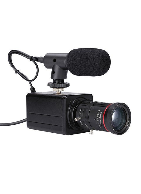 4K HD Camera Computer Camera USB Webcam 10X Optical Zoom Manual Focus Auto Exposure Compensation Comaptible with Window XP/7/10 Linux Android Plug & Play with Microphone