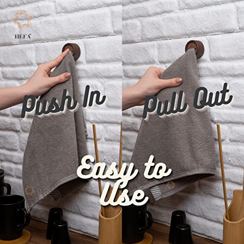 HEFA Towel Holder & Hooks - Kitchen & Bathroom Organization Set, 4 Pack , Gadgets - Image 2