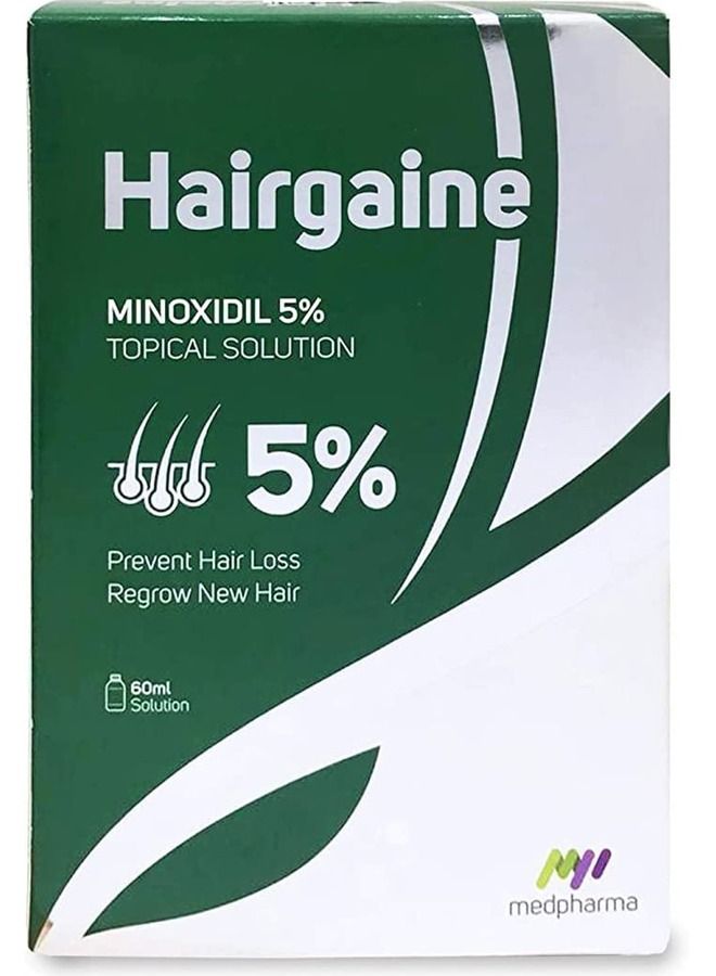 Medpharma Hairgaine Minoxidil 5% Topical Solution for Men 60ml - Image 2
