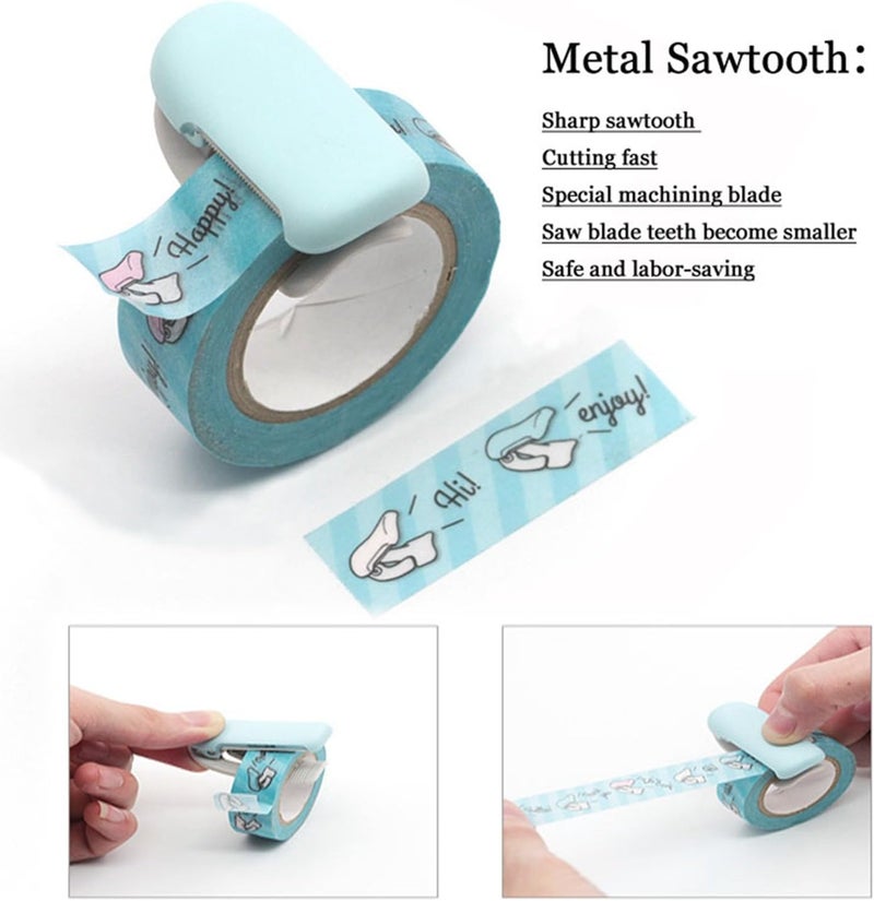 woobles Mini Portable Masking Tape Cutter Clip Type 10-15 mm Color Yellow Yellow For 10~15mm - Image 3