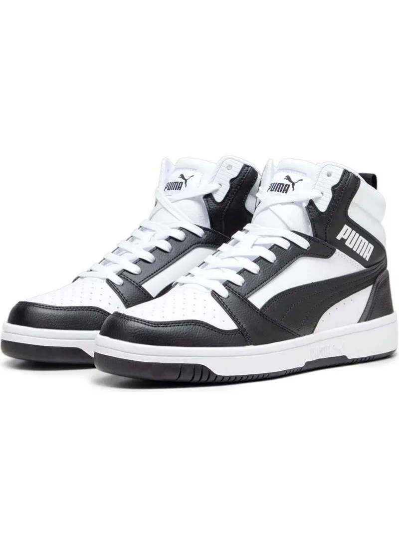 PUMA Rebound V6 Mid Casual High Top Sneakers White Black